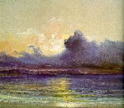 Charles Blechen Sunset at Sea Sweden oil painting reproduction